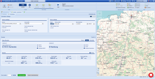 interface PTV Map & Guide