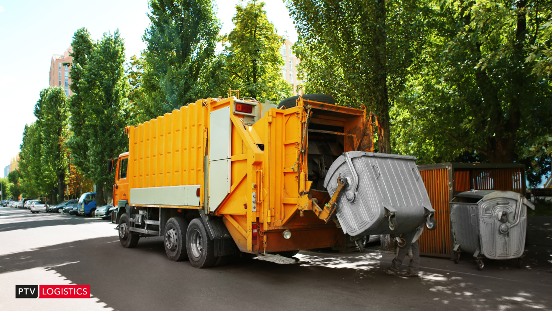 Camion collecte de déchets